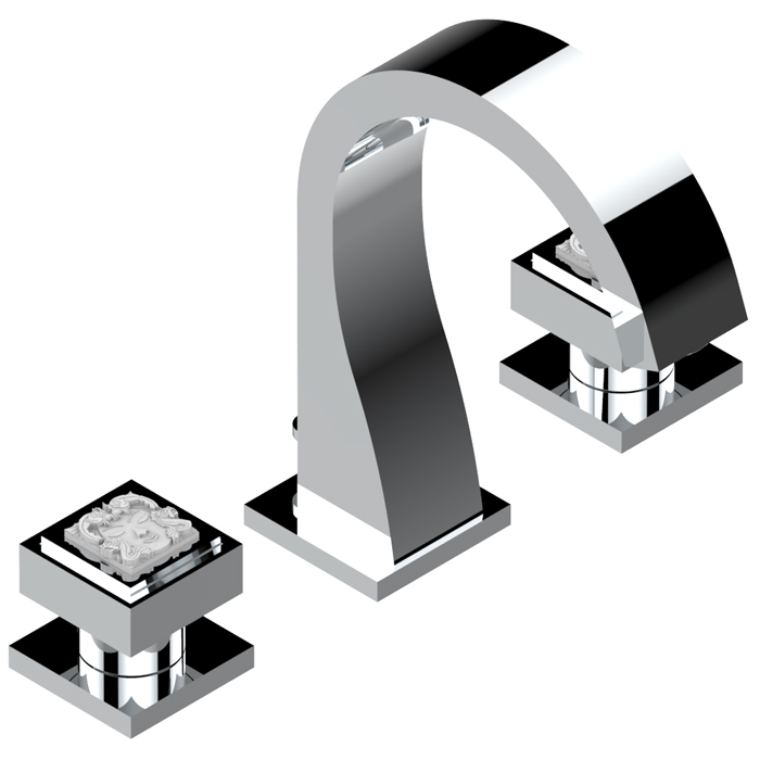 THG Masque de Femme metal lisse Смеситель для раковины, 3 отв., цвет: хром