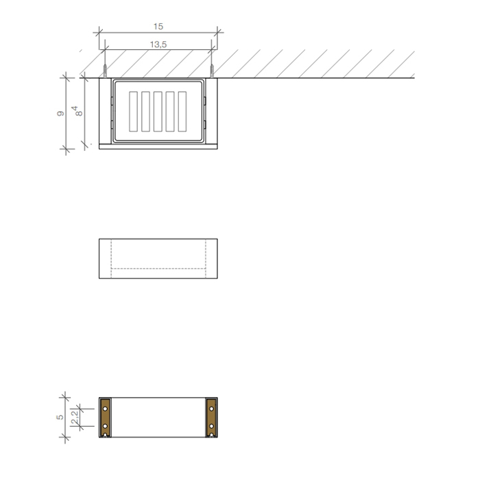 Decor Walther Brick WSS Мыльница подвесная, фарфор белый, цвет: хром