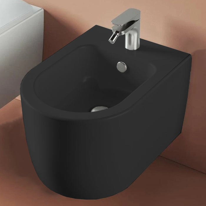 Artceram Monet Биде подвесное 36х52см., 1 отв., цвет: черный матовый