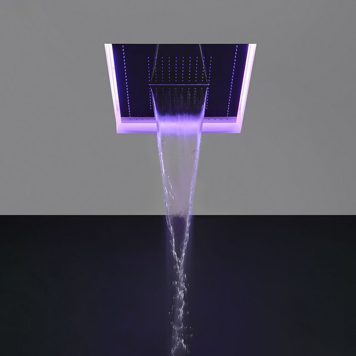 Antonio Lupi Meteo  Встраиваемый верхний душ  52x35x11см, с LED подсветкой, цвет: белый