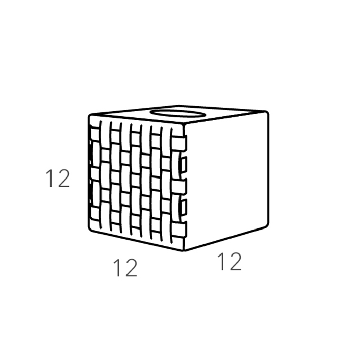 ADJ Салфетница Bottega, 12х12хH12 см., цвет: оливковый/горчичный