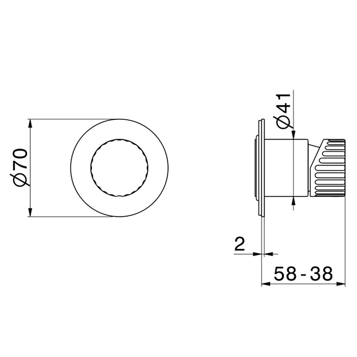 Newform Steel Line Смеситель для душа, встраиваемый, на 1 выход, цвет: pvd brushed copper bronze