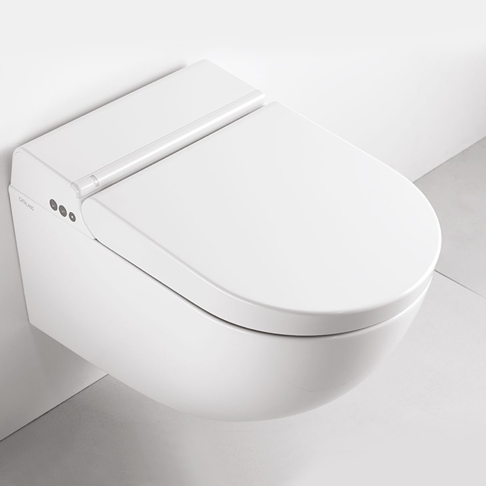 Catalano Cataclean Унитаз подвесной 59х38см., с крышкой-биде, покрытие Cataglaze+, цвет: белый