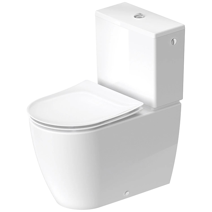 Duravit Soleil by Starck Унитаз-моноблок 37х66см., безободковый, слив универсальный, Weiß Hochglanz, HyG, цвет: белый