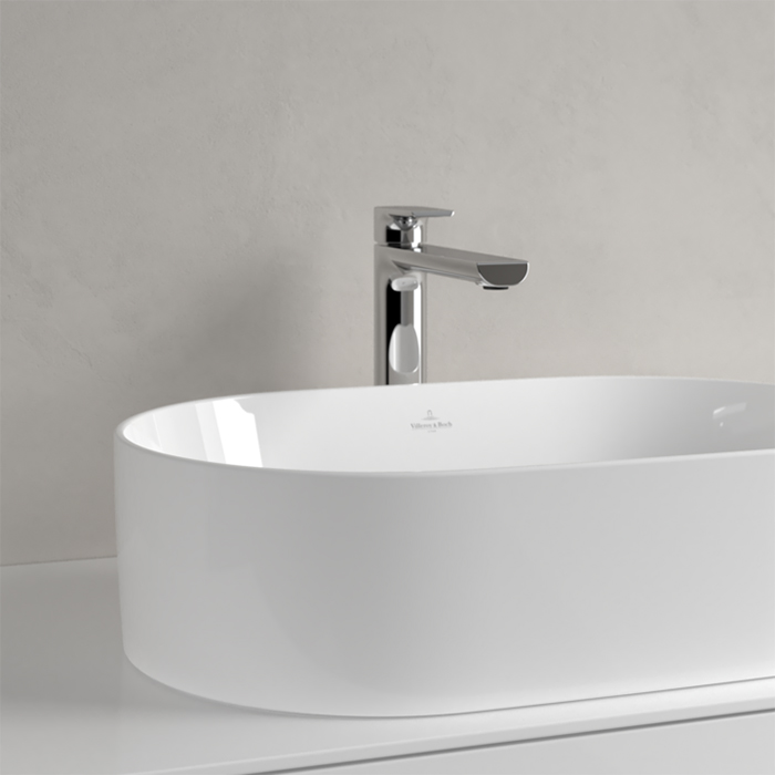 Villeroy&Boch Collaro Раковина накладная, 56x36х14.5см., без отв., цвет: альпийский белый