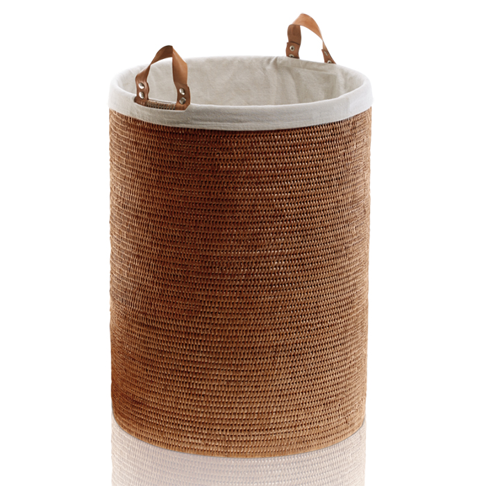 Decor Walther Basket SPA Корзина для белья с ручками 50x70см, напольная, цвет: ротанг темный