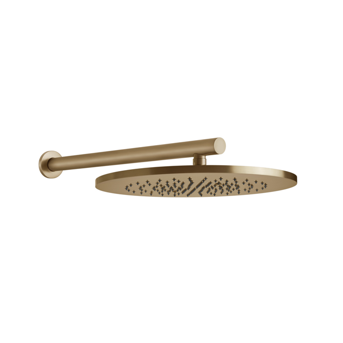 Gessi 316 Верхний душ Ø35.5см., с настенным держателем 45см., цвет: warm bronze brushed pvd