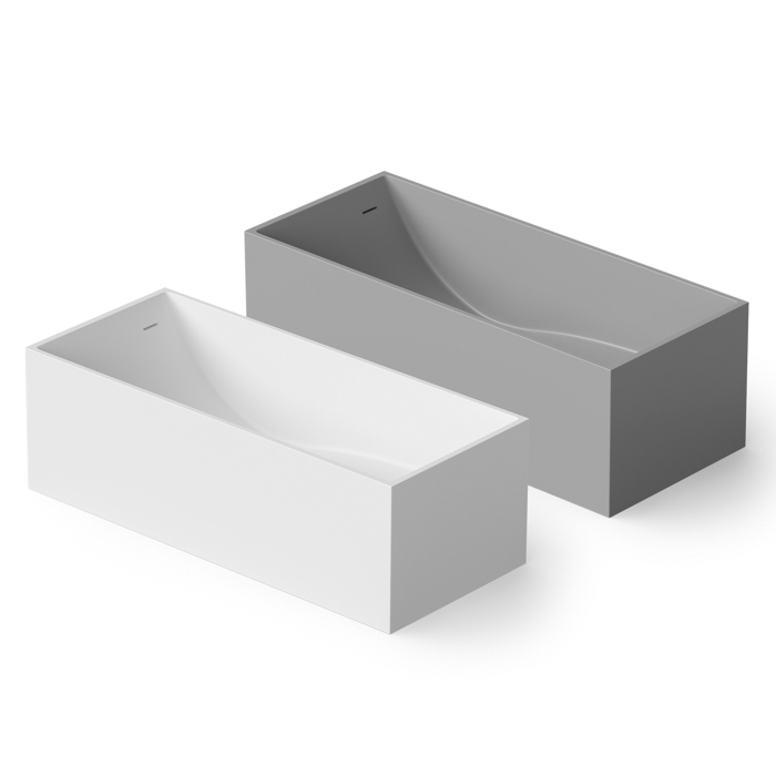 Dea Design Modern Ванна 170х72х55см., отдельностоящая, Solid Surface, цвет: White №18