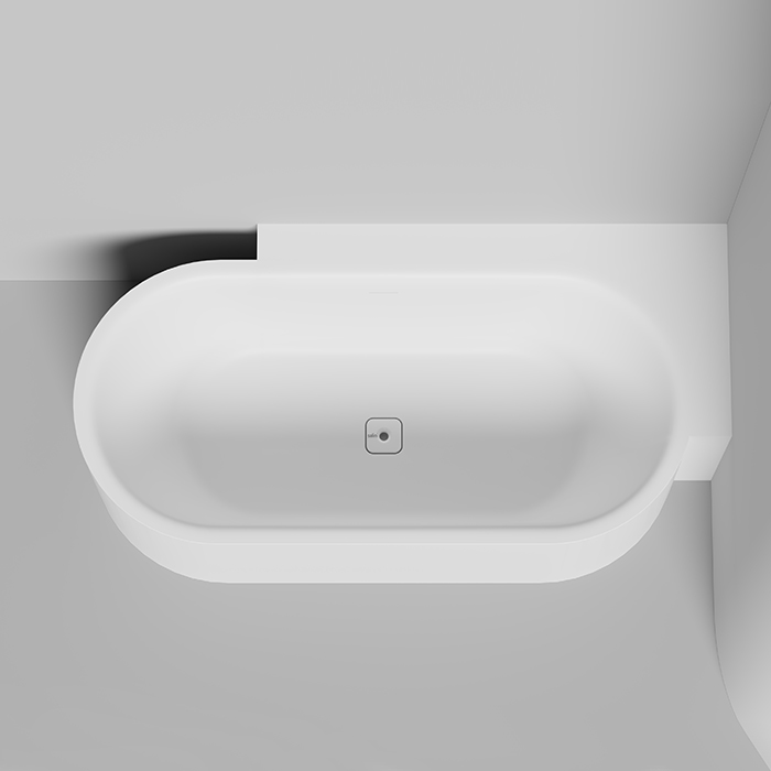 Salini Perla CR Ванна угловая 180x90см, материал S-Stone, цвет: белый матовый