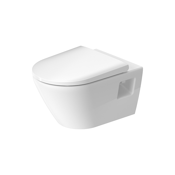 Duravit D-Neo Унитаз подвесной 37x54 см, безободковый, в комплекте с сиденьем 0021690000, цвет: белый