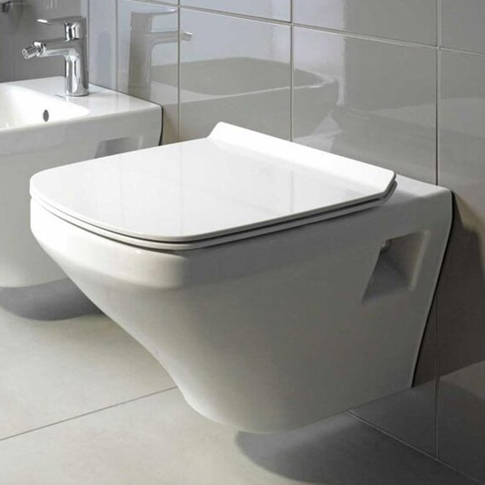 Duravit DuraStyle Rimless Унитаз подвесной 37x54см., безободковый, с покрытием WonderGliss, с вертикальным смывом, цвет: белый