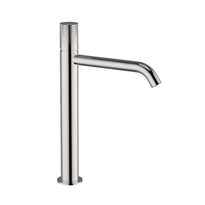 Cisal X32 Смеситель для раковины, высокий, 1 отв., цвет: Inox spazzolato