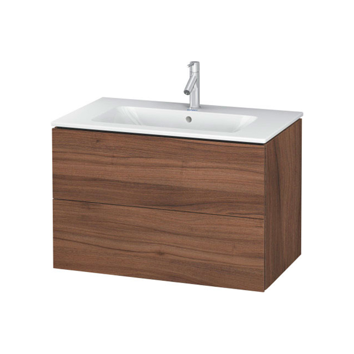 Duravit L-Cube Тумба с раковиной 82х48.1см, подвесная, цвет: орех натуральный