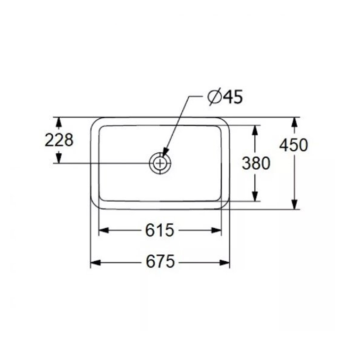 Villeroy&Boch Loop&Friends Раковина встраиваемая 61.5х38х18см., с переливом, цвет: альпийский белый