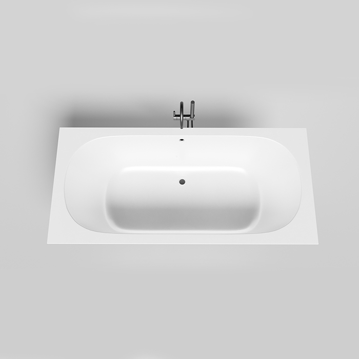 Salini Ornella Axis 190 Встраиваемая ванна 190х90х60см, прямоугольная, материал: S-Sense, цвет: белый матовый