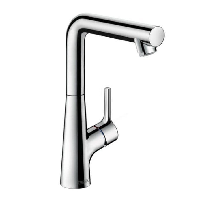 Hansgrohe Talis S, Смеситель для раковины, с донным клапаном, Цвет: хром