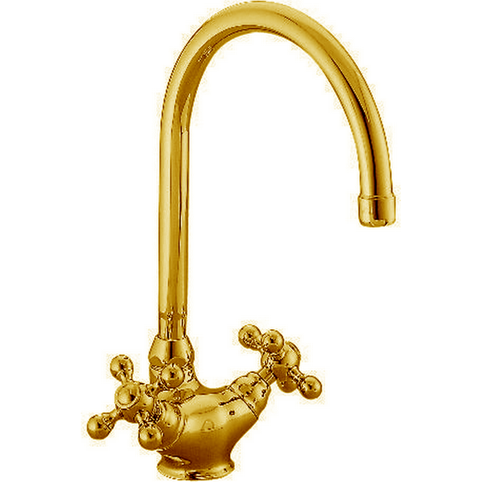 CISAL Arcana Ceramic Смеситель для кухни на 1 отверстие, цвет: золото