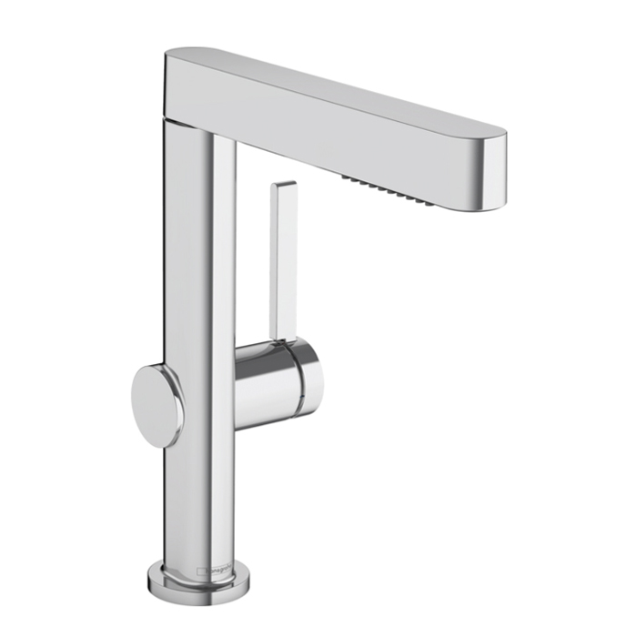 Hansgrohe Finoris Смеситель для раковины, 1 отв., с донным клапаном Push-Open, цвет: хром