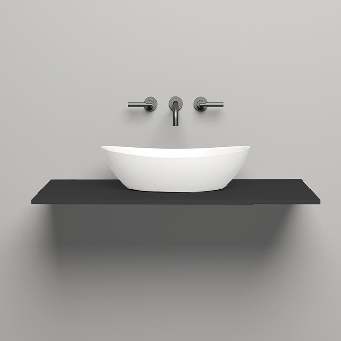 Salini Столешница 100х50х1.5 cм, из материалов S-Stone, цвет: RAL 9011