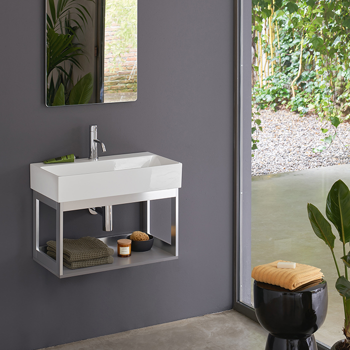 Catalano Premium Раковина 65х35см, подвесная, без отв., цвет: белый глянцевый