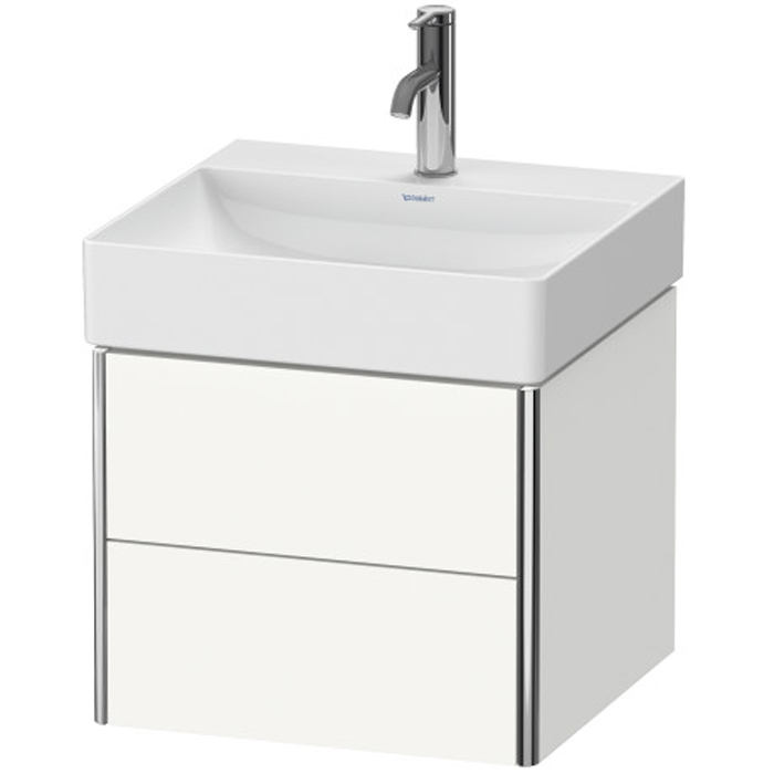 Duravit XSquare База подвесная 48.4x46x39.7см с раковиной, 2 ящика, цвет: глянцевый белый