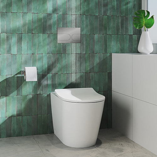 TOTO RP Унитаз напольный 38x64см, безободковый, Tornado, сиденье Slim микролифт, цвет: белый