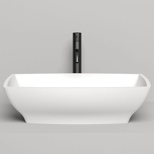 Salini Gloria Раковина 60x38x15см., без отв., накладная, S-Sense, цвет: белый глянцевый