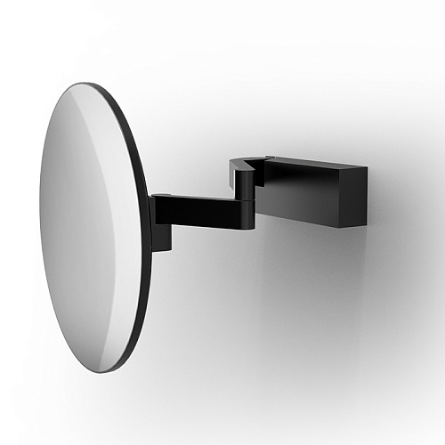 Decor Walther VISION R Зеркало косметическое, настенное, 5х-кратное ув., без подсветки, цвет: черный матовый