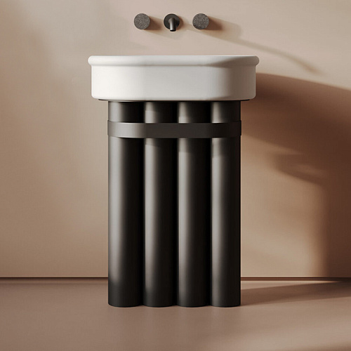 Artceram Church Тумба с раковиной 71х53х34см., напольная, цвет: черный матовый