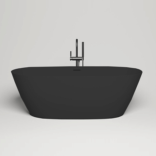 Salini Sofia Ванна отдельностоящая 165x75x60см, донный клапан "Up&Down", сифон, слив-перелив, S-Sense, цвет: RAL9005