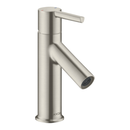 Axor Starck Смеситель для раковины 80, на 1 отв., с донным клапаном, цвет: сталь