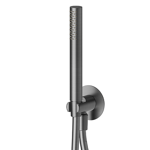 Newform X-STEEL 316 Ручной душ, кронштейн-уголок 1/2", шланг: 150 см, цвет: PVD Brushed gun metal