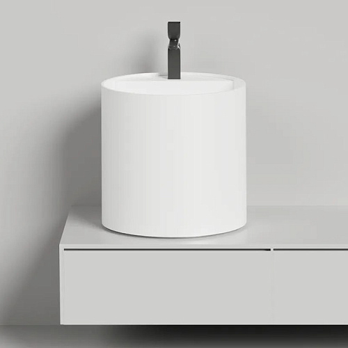 Salini Armonia Раковина 45x45x45см., 1 отв., накладная, S-Sense, цвет: белый глянцевый