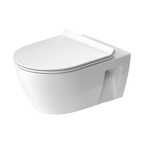 Duravit No.1 Унитаз подвесной 54х36см, безободковый, сиденье микролифт, цвет: белый