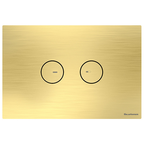 Artceram Смывная клавиша INOX-715, цвет золото брашированное PVD