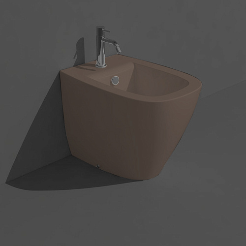Simas Juniper Биде напольное 53,5x370xh42см, с 1 отв., цвет: moka matt