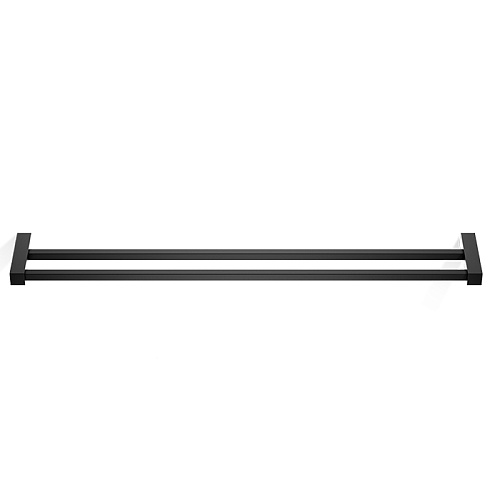 Decor Walther Corner HTD80 Полотенцедержатель 80см, двойной, подвесной, цвет: черный матовый
