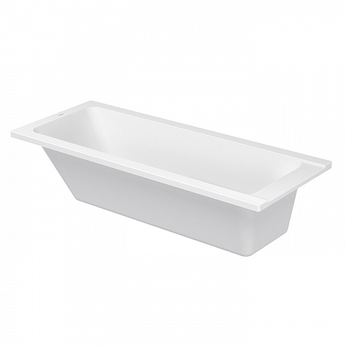 Duravit D-Code Ванна акриловая 170х70см., встраиваемая, с 1 наклоном для спины, выпуск в зоне ног, цвет: белый