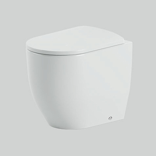 Artceram Monet Унитаз напольный 36х52см., приставной Rimless, цвет: белый глянцевый