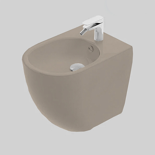 Artceram Vita Биде напольное 36х52см., 1 отв., покрытие Saniglaze, цвет: matera