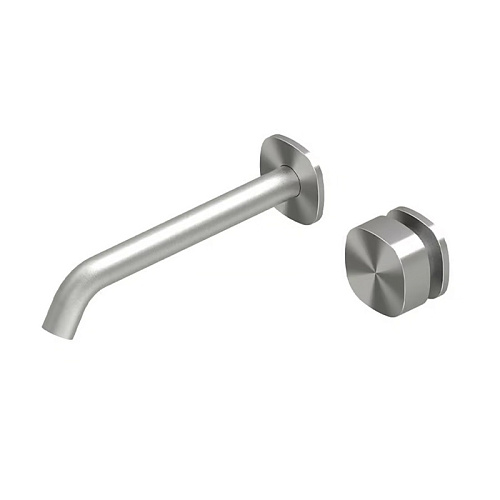 QuadroDesign Super Смеситель для раковины, встраиваемый, цвет: Brushed Stainless Steel