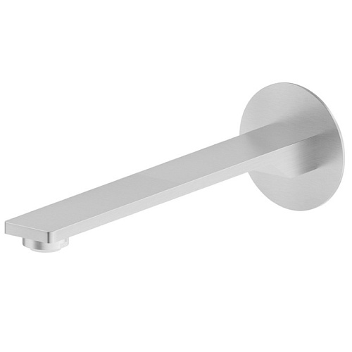 Newform Steel Line Излив для раковины 23см., настенный, цвет: stainless steel