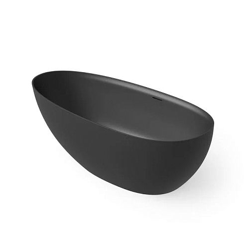 Dea Design Edge Ванна 130x76x56см., отдельностоящая, Solid Surface, цвет: Black №16