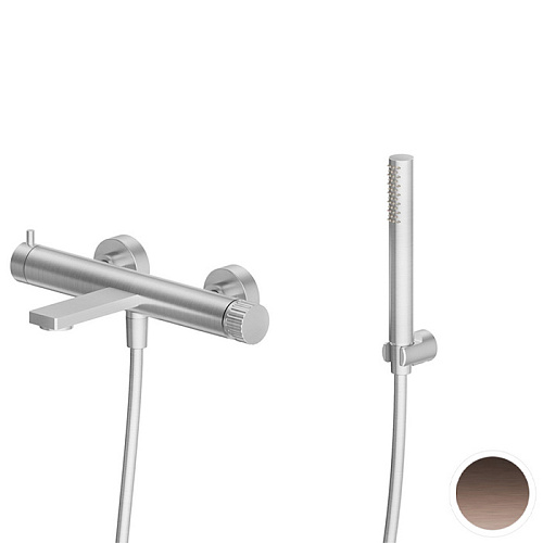 Newform Steel Line Смеситель для ванны, настенный, цвет: pvd brushed copper bronze