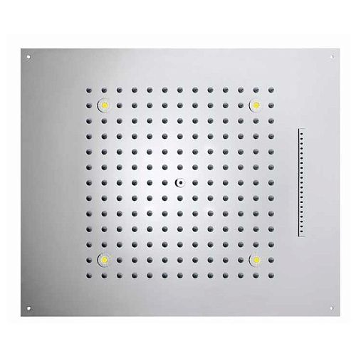 BOSSINI DREAM/2 Верхний душ 570 x 470 мм, с 4 LED RGB, 2 режима (дождь, водопад) блок питания/управления, Cromoterapia, цвет: хром