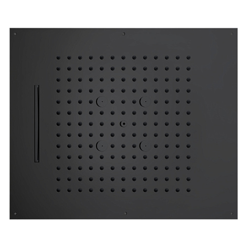 BOSSINI DREAM/3 Верхний душ 570 x 470 мм, 3 режима (дождь, каскад, туман), цвет: черный матовый 