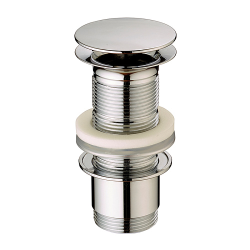 Cisal Донный клапан 1"1/4 для раковин без перелива, цвет хром 