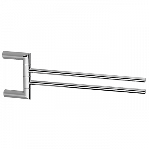 CISAL System Полотенцедержатель двойной 40 см, подвесной, цвет: хром