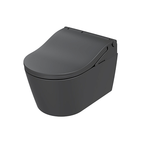 TOTO RP Унитаз подвесной 38x58см, безободковый, сиденье Washlet RW, цвет: чёрный матовый
