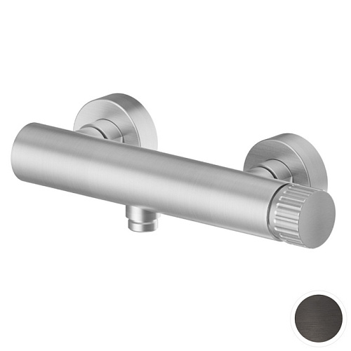 Newform Steel Line Смеситель для душа, настенный, цвет: pvd brushed gun metal